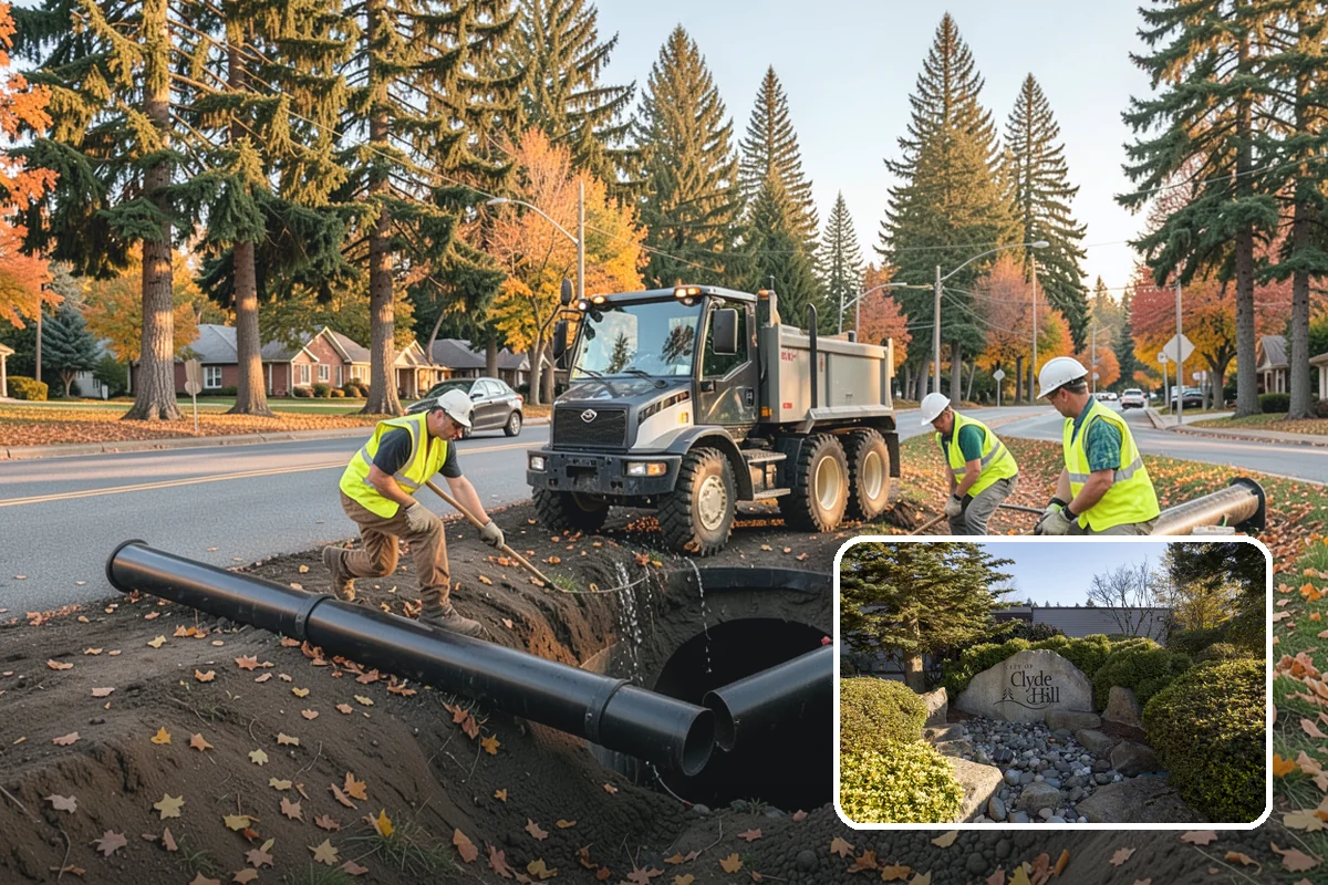 Driveway Apron Construction in Clyde Hill, King County, WA - Built to municipal standard approach details