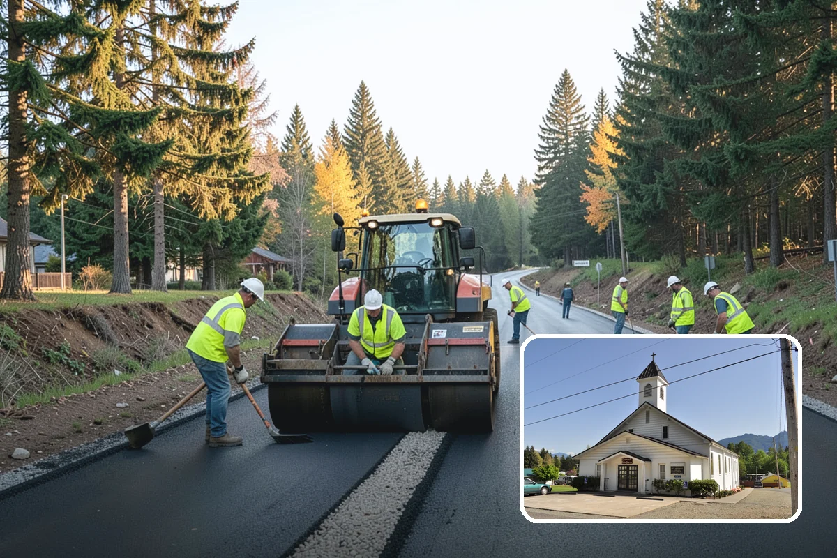Driveway Apron Construction in Concrete, Skagit County, WA - Built to municipal standard approach details