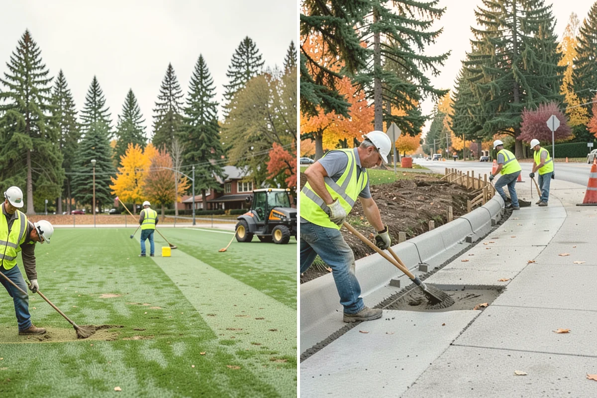 Driveway Apron Construction in Eatonville, Pierce County, WA - Verify the approach permit and applicable standard detail