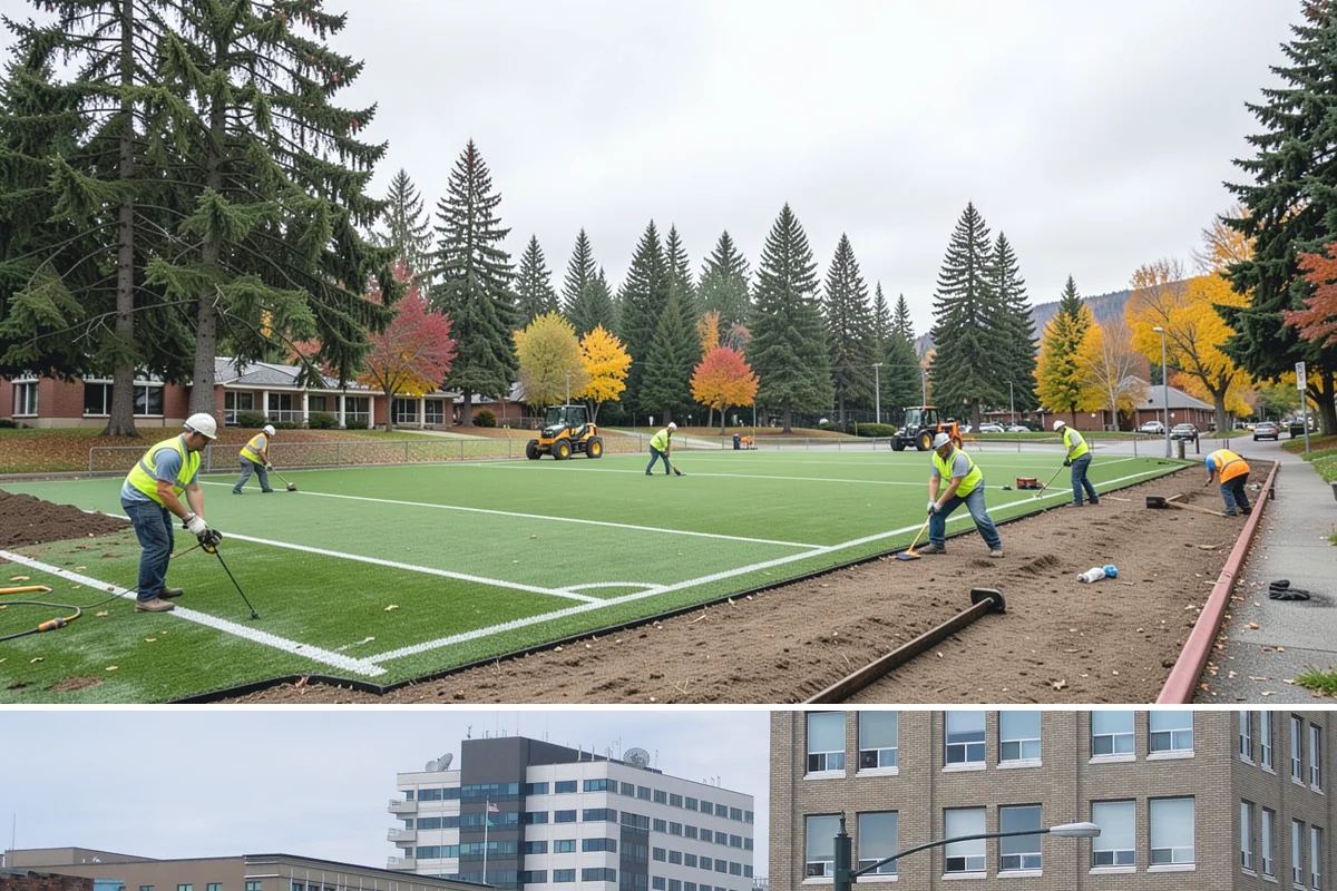 Driveway Apron Construction in Everett, Snohomish County, WA - Aprons are best poured in dry weather so the gutter-line grades set true and curing is not disturbed by runoff.