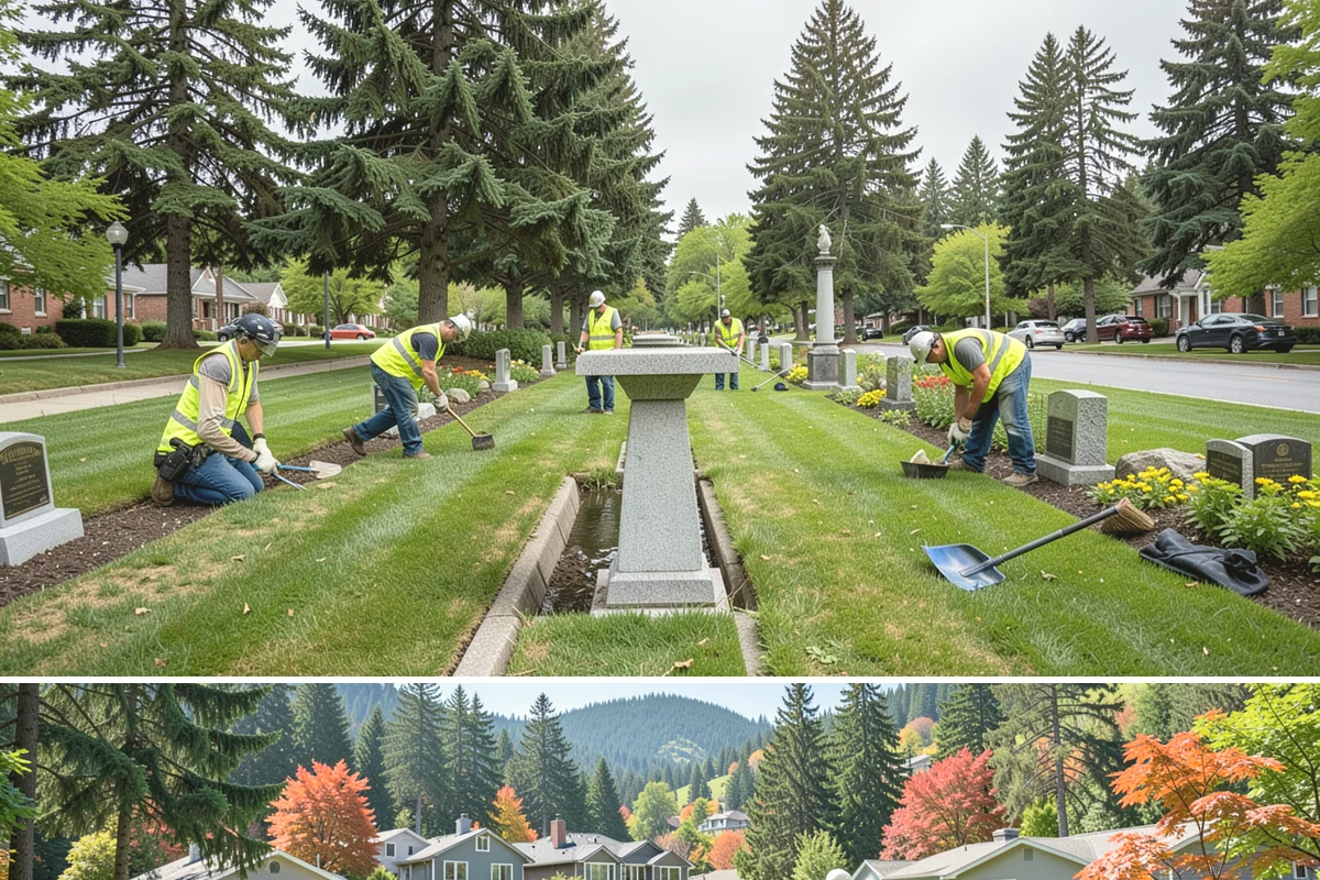 Driveway Apron Construction in Fircrest, Pierce County, WA - Aprons are best poured in dry weather so the gutter-line grades set true and curing is not disturbed by runoff.