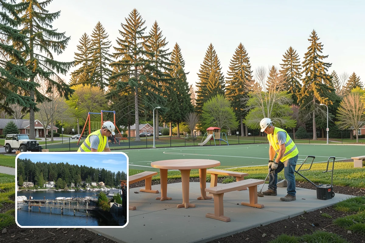 Driveway Apron Construction in Gig Harbor, Pierce County, WA - Built to municipal standard approach details
