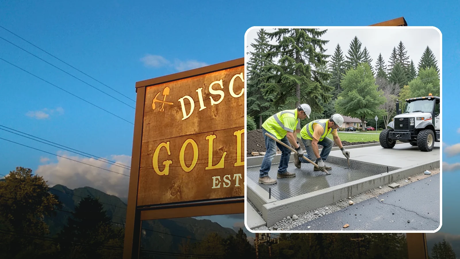 Driveway Apron Construction in Gold Bar, Snohomish County, WA - Concrete driveway aprons that meet standard details at commercial approaches and public access points.