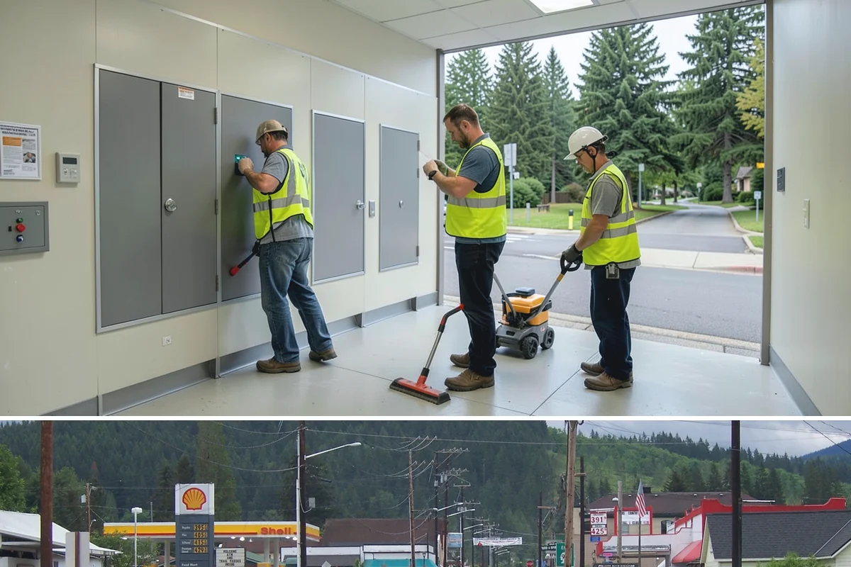 Driveway Apron Construction in Granite Falls, Snohomish County, WA - Aprons are best poured in dry weather so the gutter-line grades set true and curing is not disturbed by runoff.