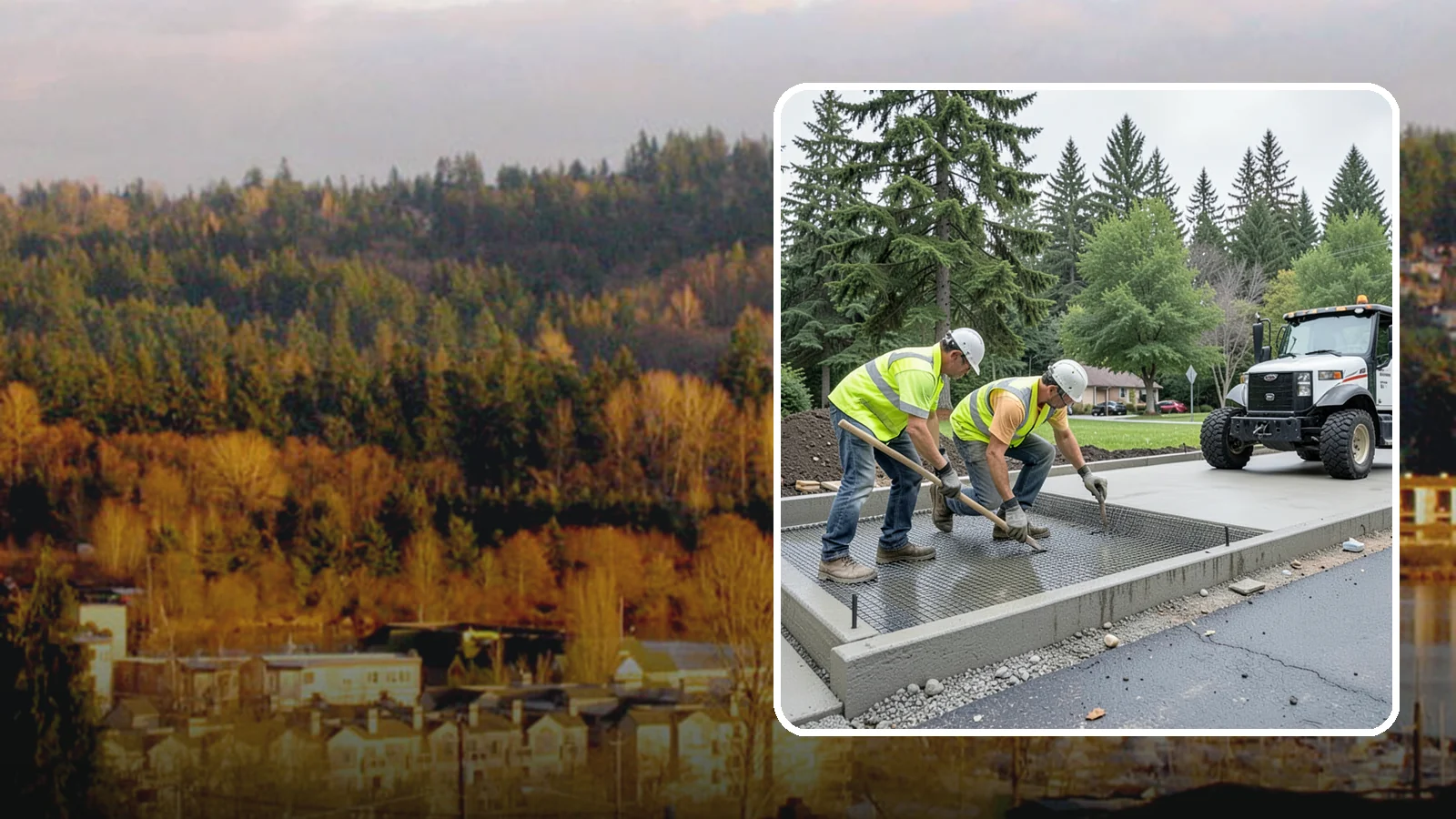 Driveway Apron Construction in Kenmore, King County, WA - Concrete driveway aprons that meet standard details at commercial approaches and public access points.