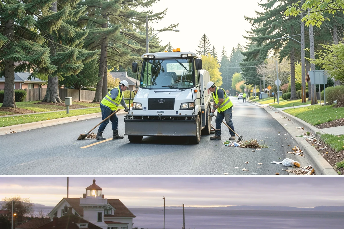 Driveway Apron Construction in Mukilteo, Snohomish County, WA - Aprons are best poured in dry weather so the gutter-line grades set true and curing is not disturbed by runoff.