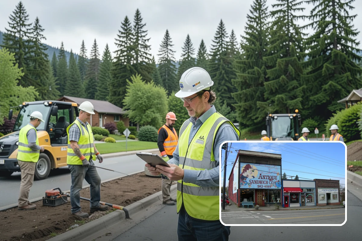 Driveway Apron Construction in Ruston, Pierce County, WA - Built to municipal standard approach details