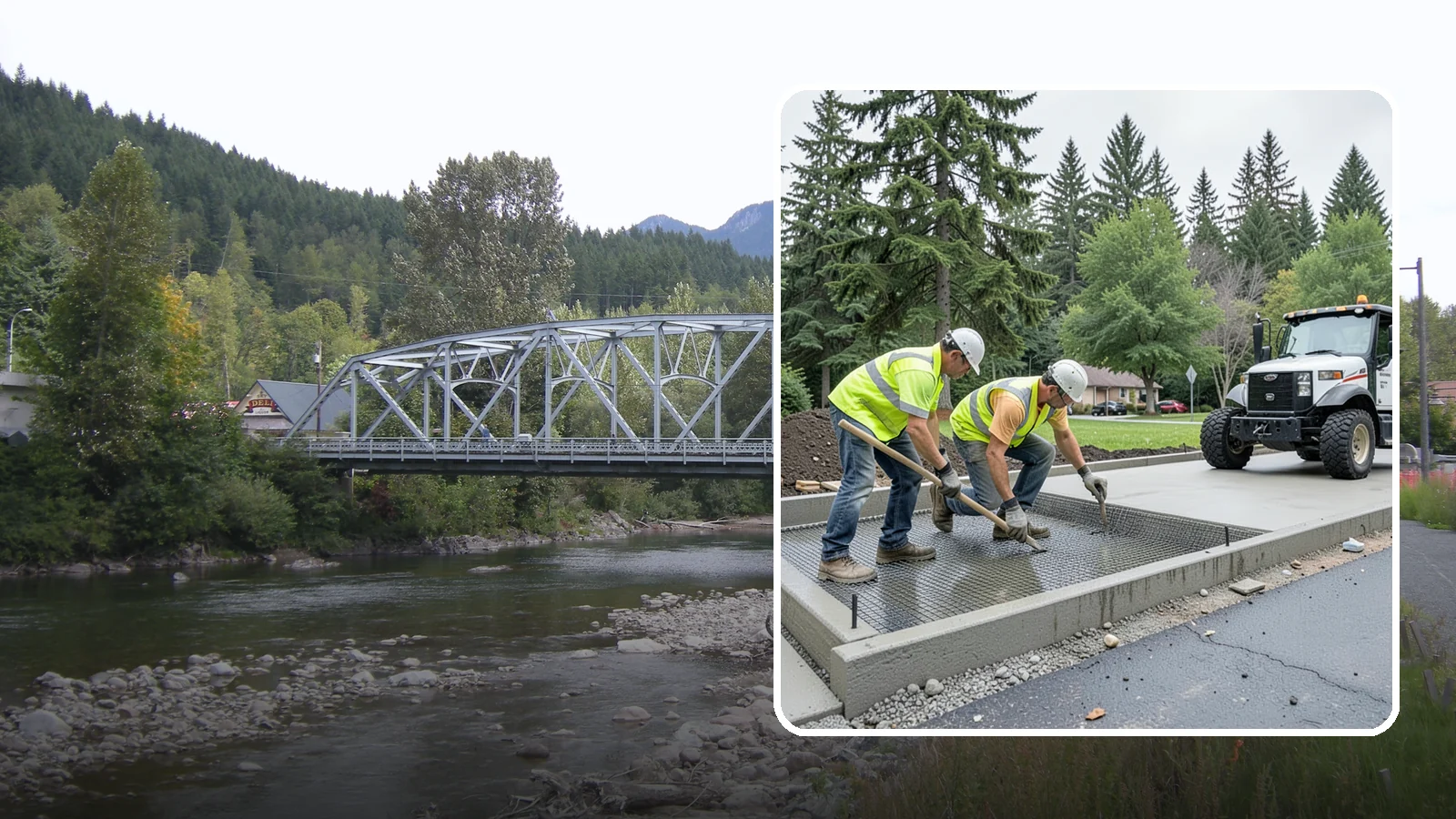 Driveway Apron Construction in Skykomish, King County, WA - Concrete driveway aprons that meet standard details at commercial approaches and public access points.