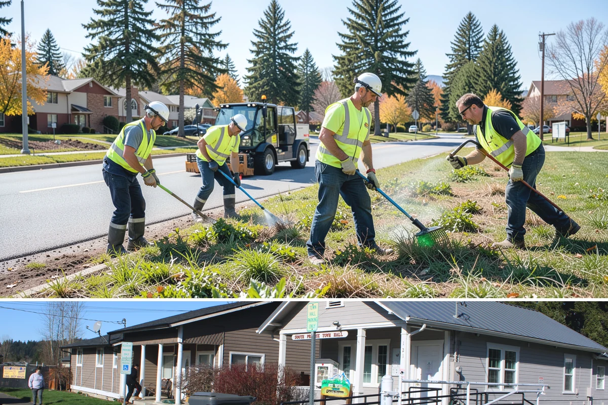 Driveway Apron Construction in South Prairie, Pierce County, WA - Aprons are best poured in dry weather so the gutter-line grades set true and curing is not disturbed by runoff.
