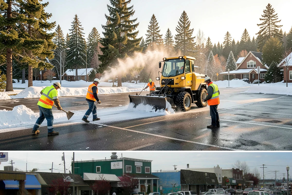 Driveway Apron Construction in Stanwood, Snohomish County, WA - Aprons are best poured in dry weather so the gutter-line grades set true and curing is not disturbed by runoff.