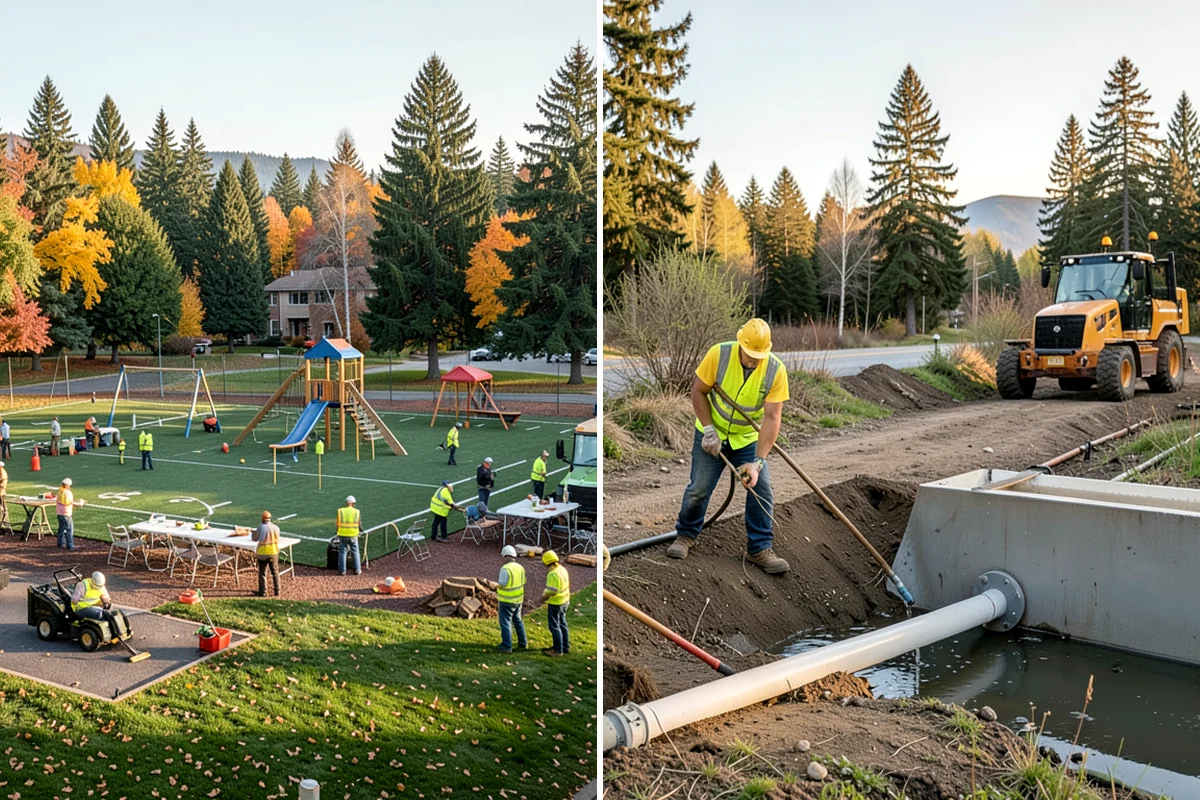 Dugout Maintenance in Seattle, King County, WA - Inspect structure, benches, roofing, and drainage each cycle