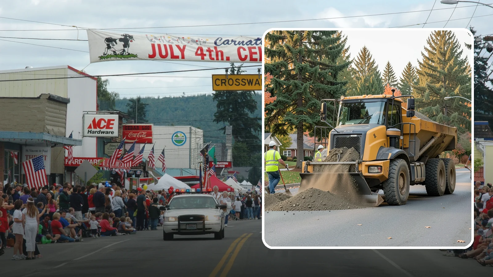 Dump Truck Hauling in Carnation, King County, WA - Material hauling for aggregate, spoils, and debris to and from municipal job sites.