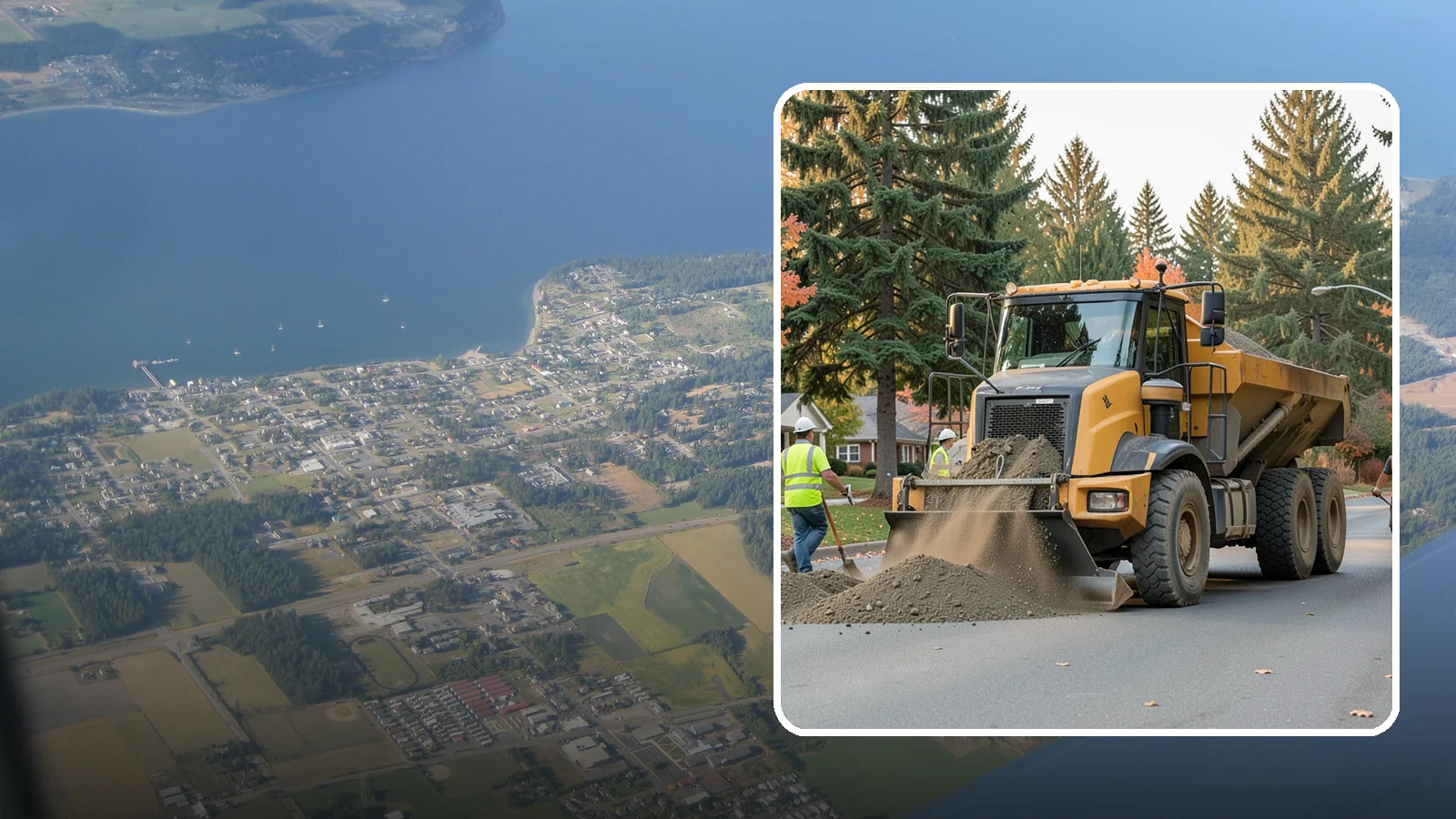 Dump Truck Hauling in Coupeville, Island County, WA - Material hauling for aggregate, spoils, and debris to and from municipal job sites.