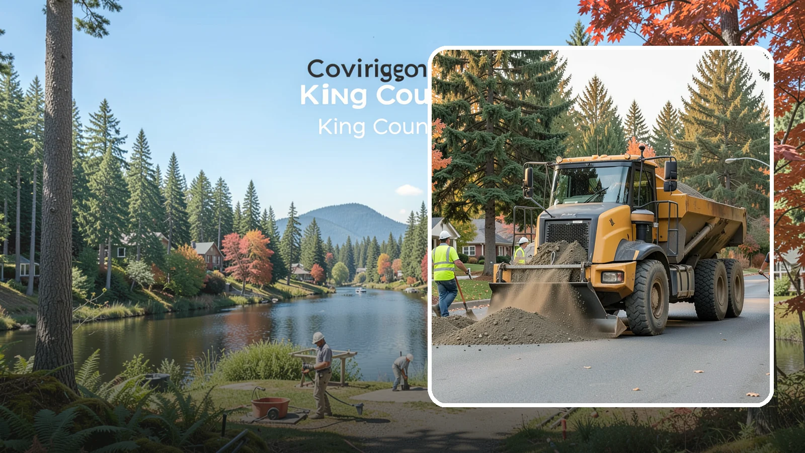 Dump Truck Hauling in Covington, King County, WA - Material hauling for aggregate, spoils, and debris to and from municipal job sites.