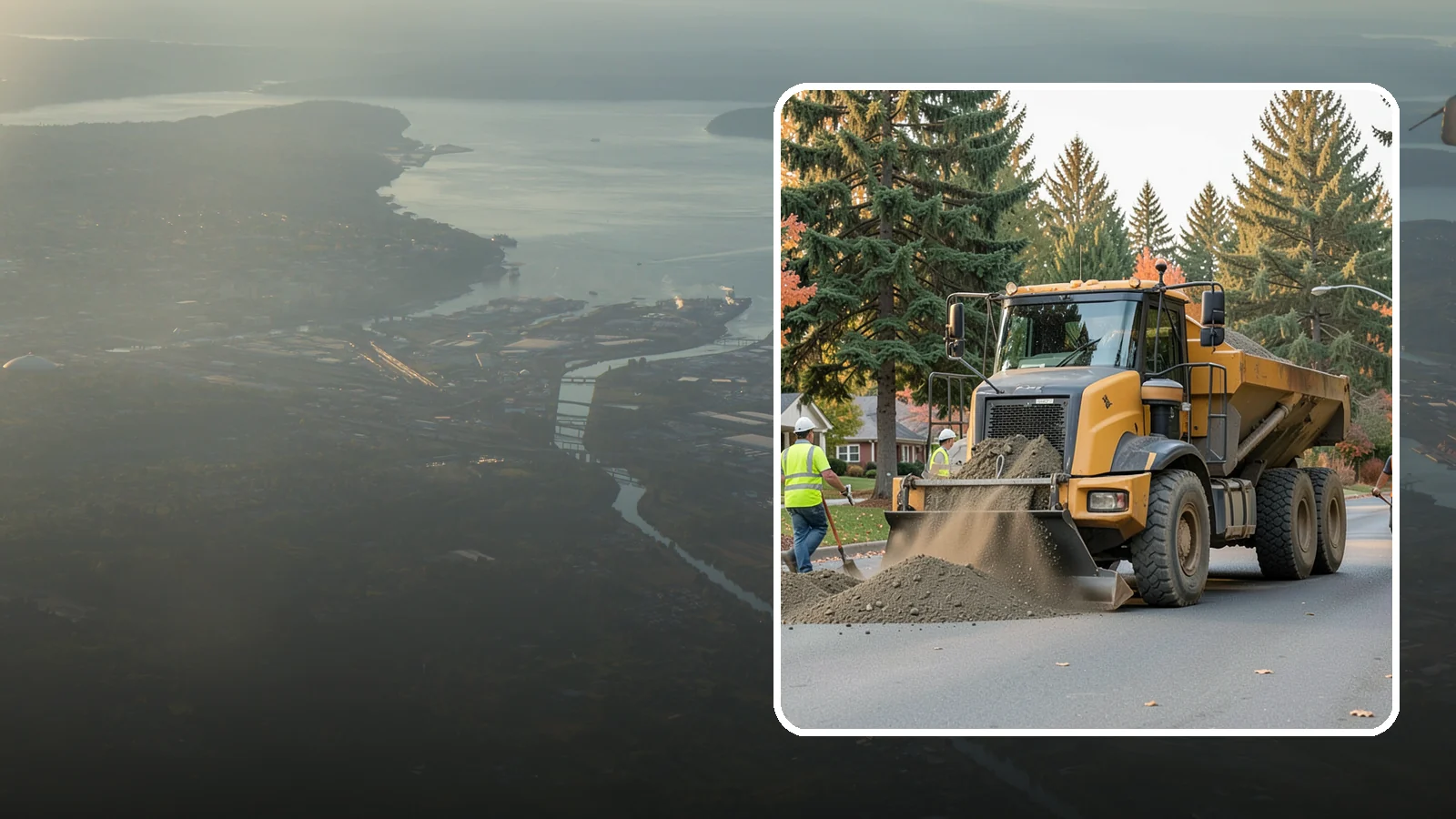 Dump Truck Hauling in Fife, Pierce County, WA - Material hauling for aggregate, spoils, and debris to and from municipal job sites.