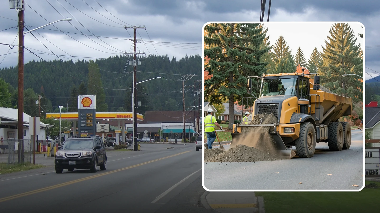 Dump Truck Hauling in Granite Falls, Snohomish County, WA - Material hauling for aggregate, spoils, and debris to and from municipal job sites.