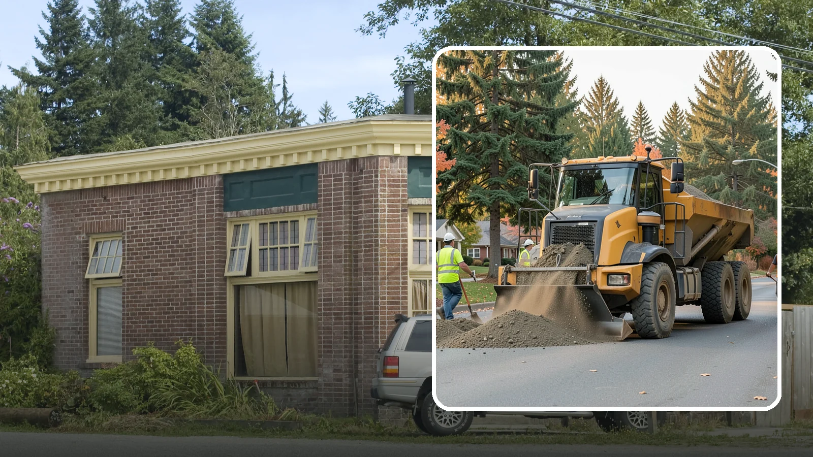 Dump Truck Hauling in Hamilton, Skagit County, WA - Material hauling for aggregate, spoils, and debris to and from municipal job sites.