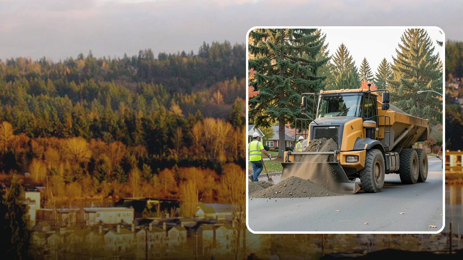 Dump Truck Hauling in Kenmore, King County, WA - Material hauling for aggregate, spoils, and debris to and from municipal job sites.