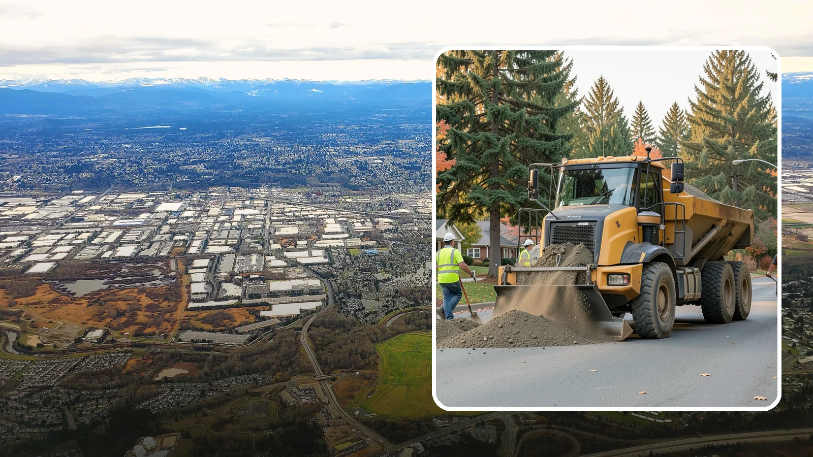 Dump Truck Hauling in Kent, King County, WA - Material hauling for aggregate, spoils, and debris to and from municipal job sites.