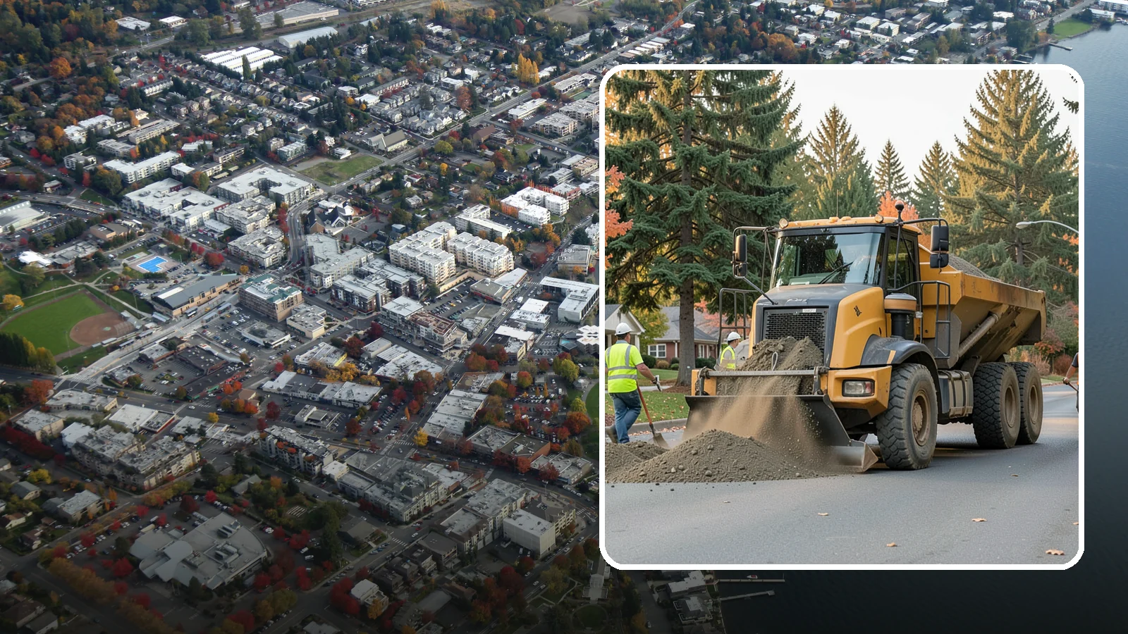 Dump Truck Hauling in Kirkland, King County, WA - Material hauling for aggregate, spoils, and debris to and from municipal job sites.
