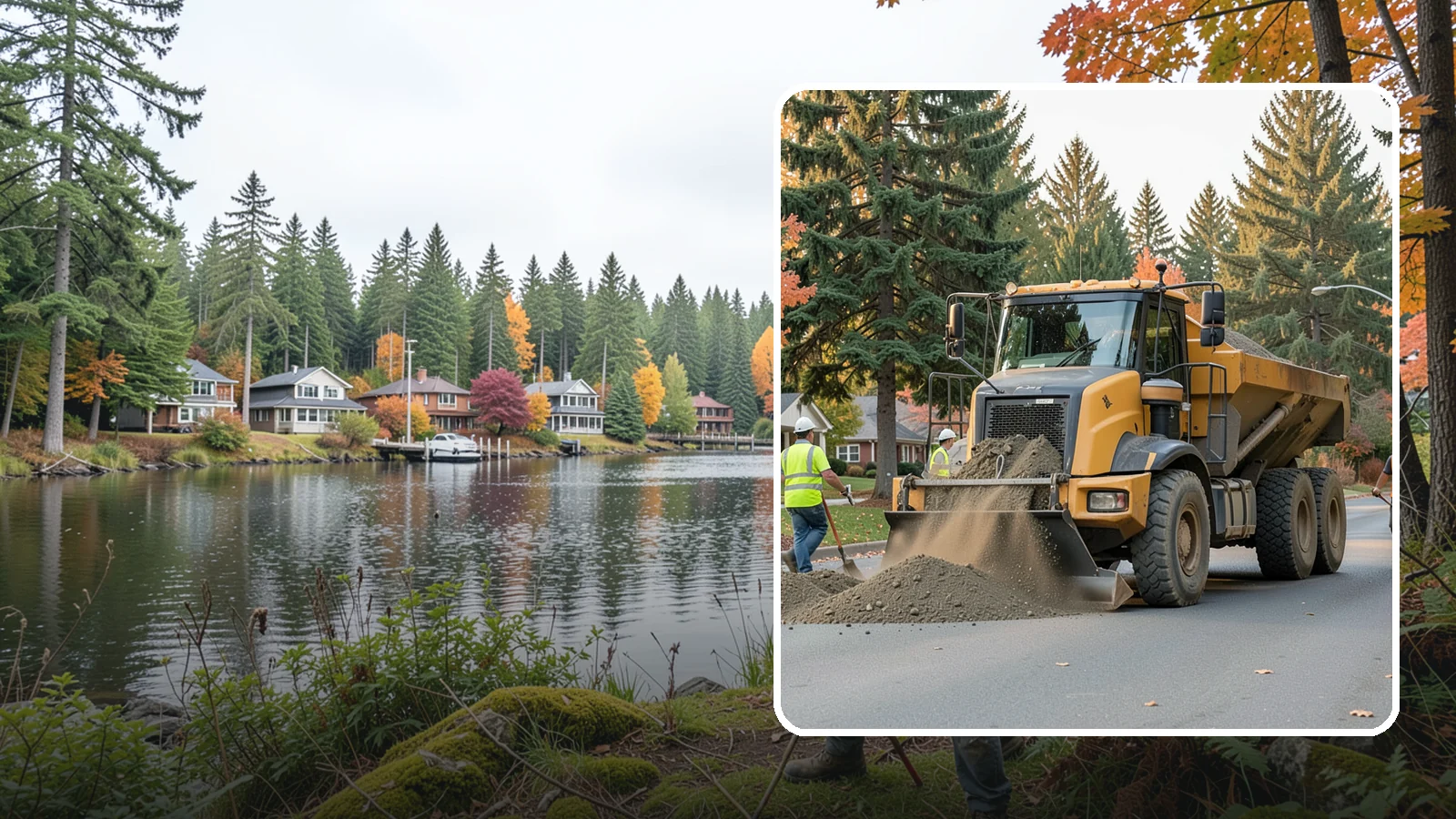 Dump Truck Hauling in La Conner, Skagit County, WA - Material hauling for aggregate, spoils, and debris to and from municipal job sites.