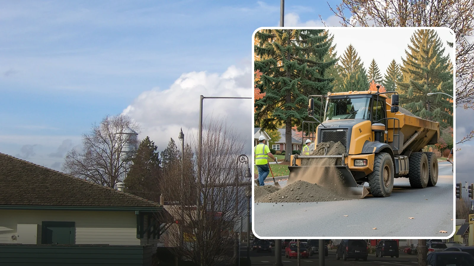 Dump Truck Hauling in Marysville, Snohomish County, WA - Material hauling for aggregate, spoils, and debris to and from municipal job sites.
