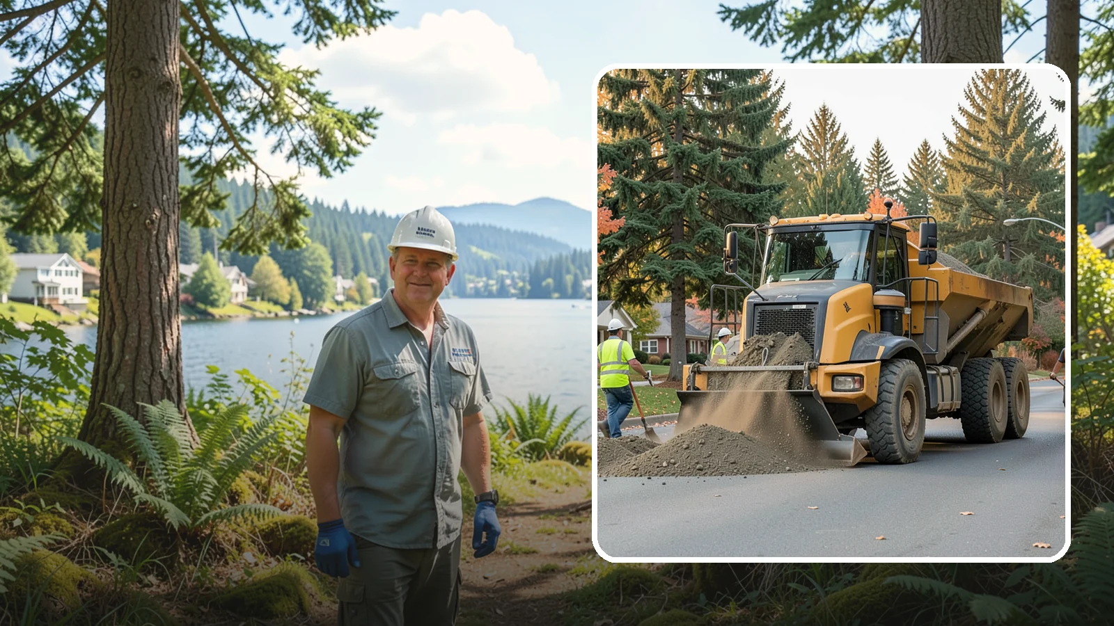 Dump Truck Hauling in Milton, King County, WA - Material hauling for aggregate, spoils, and debris to and from municipal job sites.