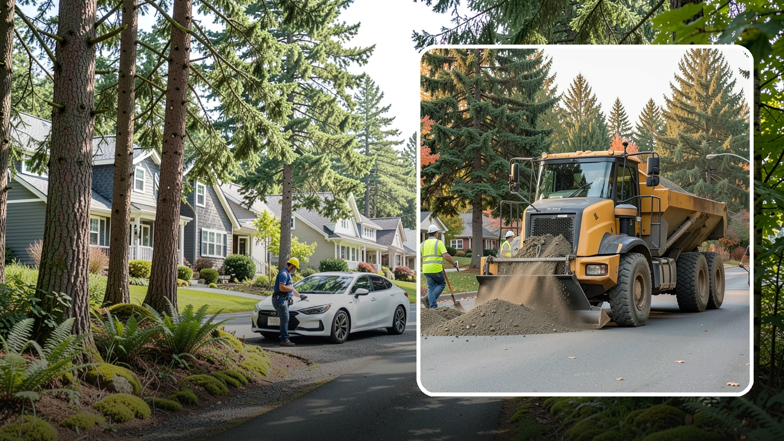 Dump Truck Hauling in Normandy Park, King County, WA - Material hauling for aggregate, spoils, and debris to and from municipal job sites.
