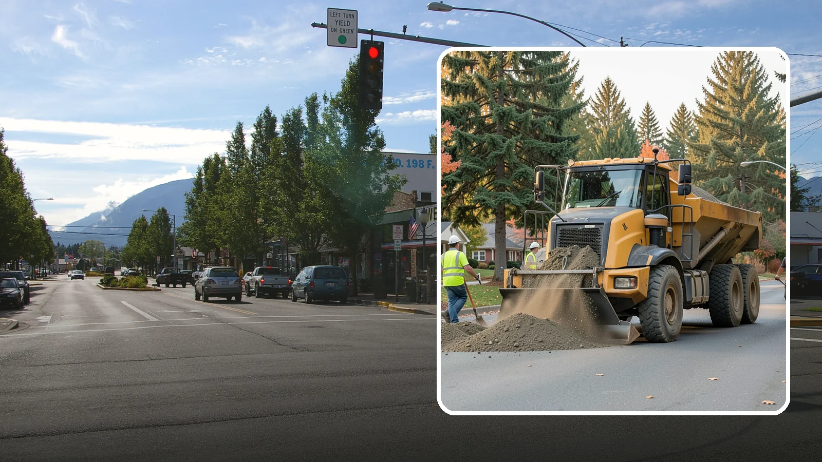 Dump Truck Hauling in North Bend, King County, WA - Material hauling for aggregate, spoils, and debris to and from municipal job sites.