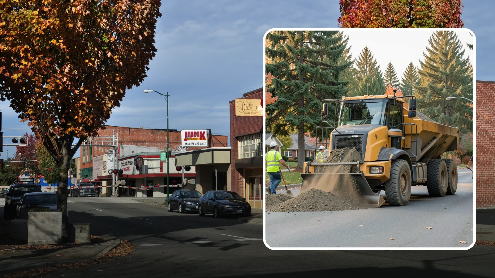 Dump Truck Hauling in Puyallup, Pierce County, WA - Material hauling for aggregate, spoils, and debris to and from municipal job sites.