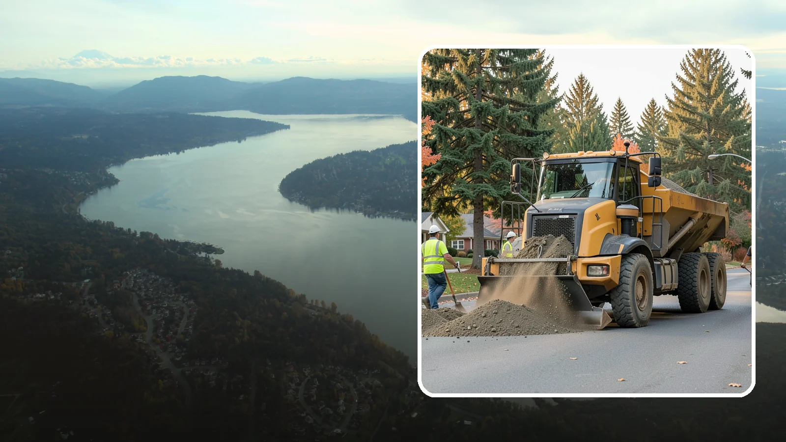 Dump Truck Hauling in Sammamish, King County, WA - Material hauling for aggregate, spoils, and debris to and from municipal job sites.