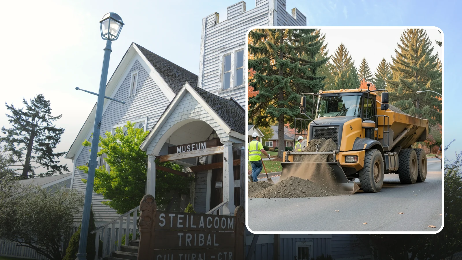 Dump Truck Hauling in Steilacoom, Pierce County, WA - Material hauling for aggregate, spoils, and debris to and from municipal job sites.