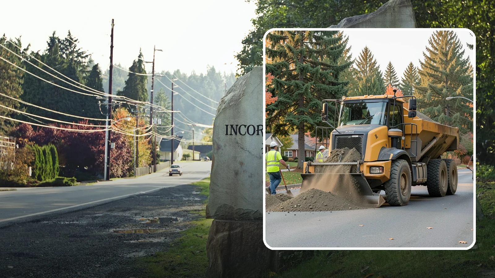 Dump Truck Hauling in Wilkeson, Pierce County, WA - Material hauling for aggregate, spoils, and debris to and from municipal job sites.