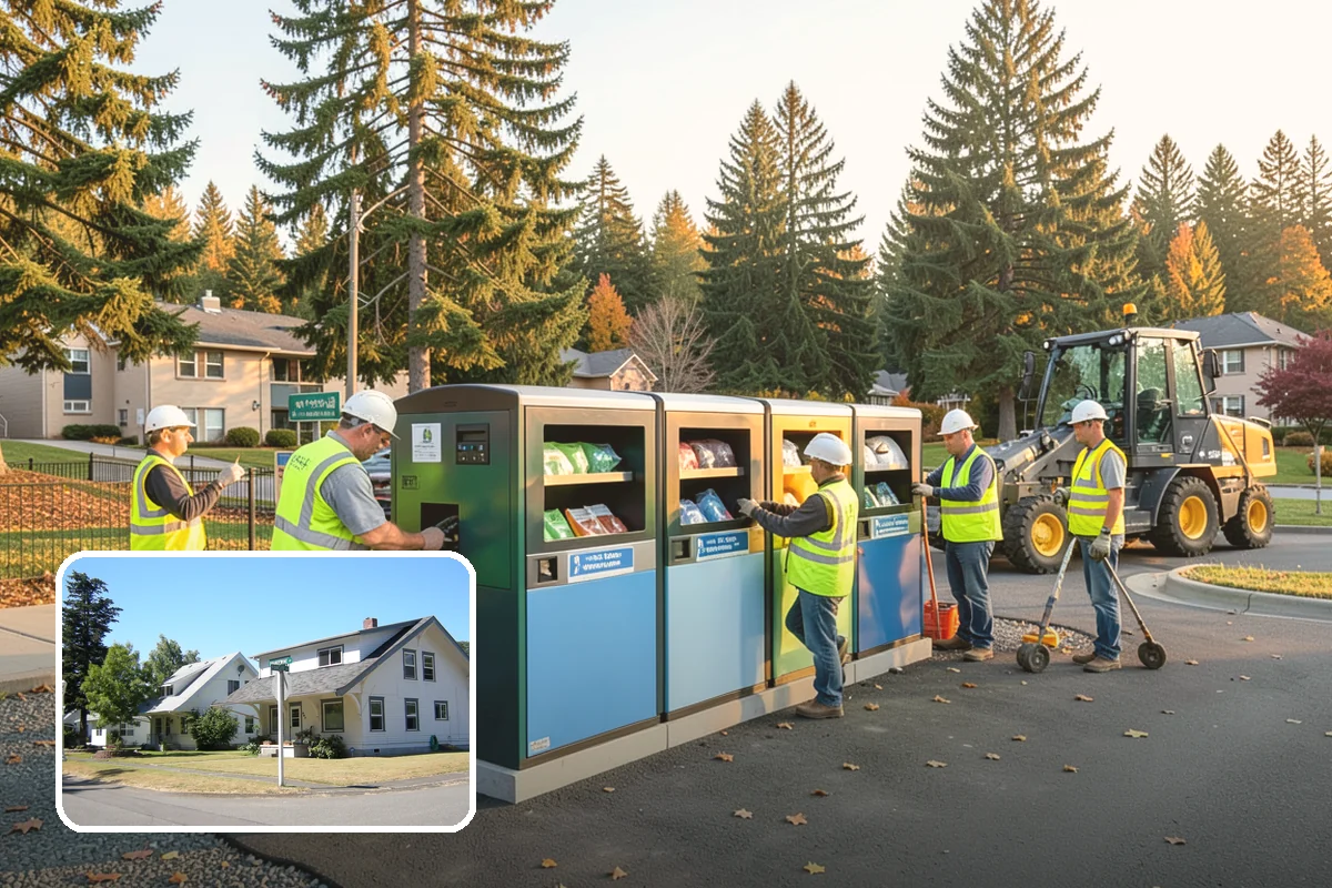 Dumpster Pad Cleaning in DuPont, Pierce County, WA - Controls odor and deters pests at refuse enclosures