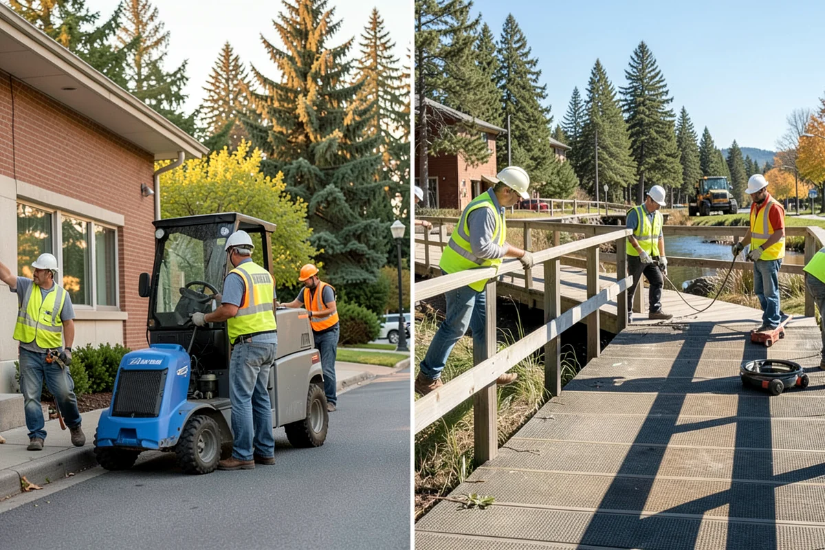 Dumpster Pad Cleaning in Lake Forest Park, King County, WA - Coordinate timing around collection and enclosure access