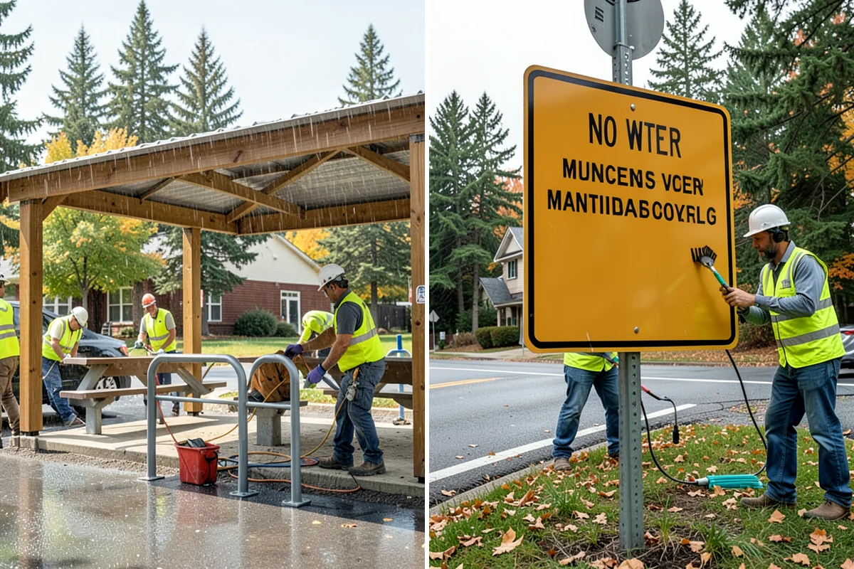 Dumpster Pad Cleaning in Lakewood, Pierce County, WA - Coordinate timing around collection and enclosure access