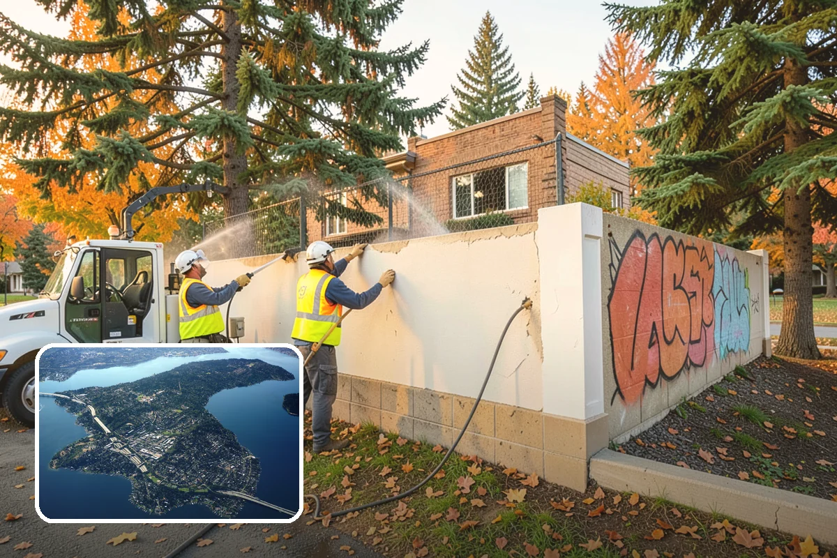 Dumpster Pad Cleaning in Mercer Island, King County, WA - Controls odor and deters pests at refuse enclosures