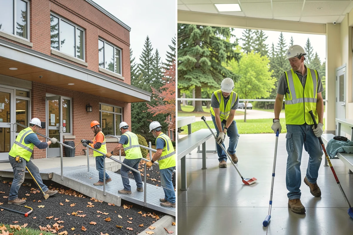 Dumpster Pad Cleaning in North Bend, King County, WA - Coordinate timing around collection and enclosure access