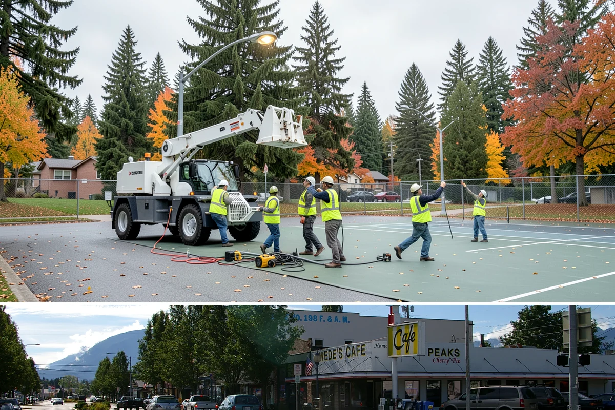 Dumpster Pad Cleaning in North Bend, King County, WA - Dumpster-pad cleaning benefits from increased frequency in warm summer months when odor and pest activity peak, but is valuable...