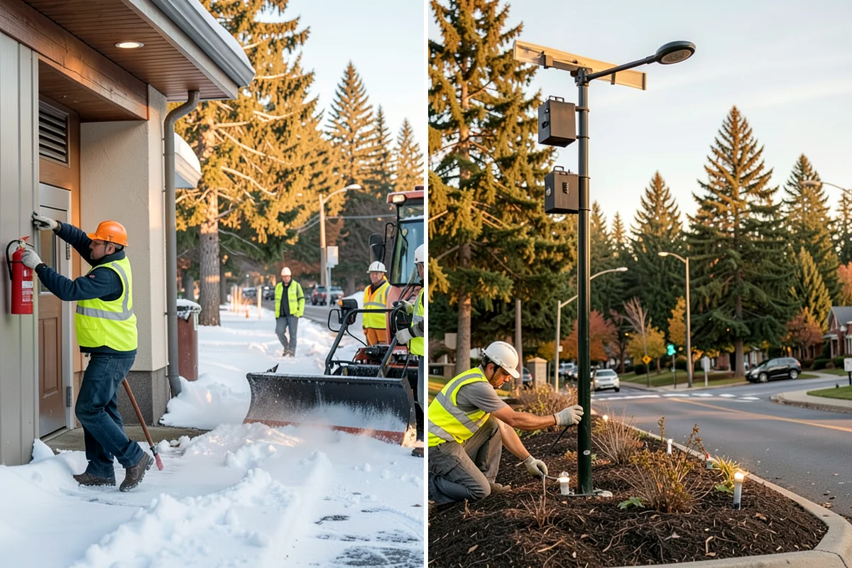 Dumpster Pad Cleaning in Puyallup, Pierce County, WA - Coordinate timing around collection and enclosure access