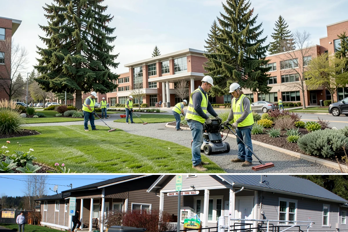 Dumpster Pad Cleaning in South Prairie, Pierce County, WA - Dumpster-pad cleaning benefits from increased frequency in warm summer months when odor and pest activity peak, but is valuable...