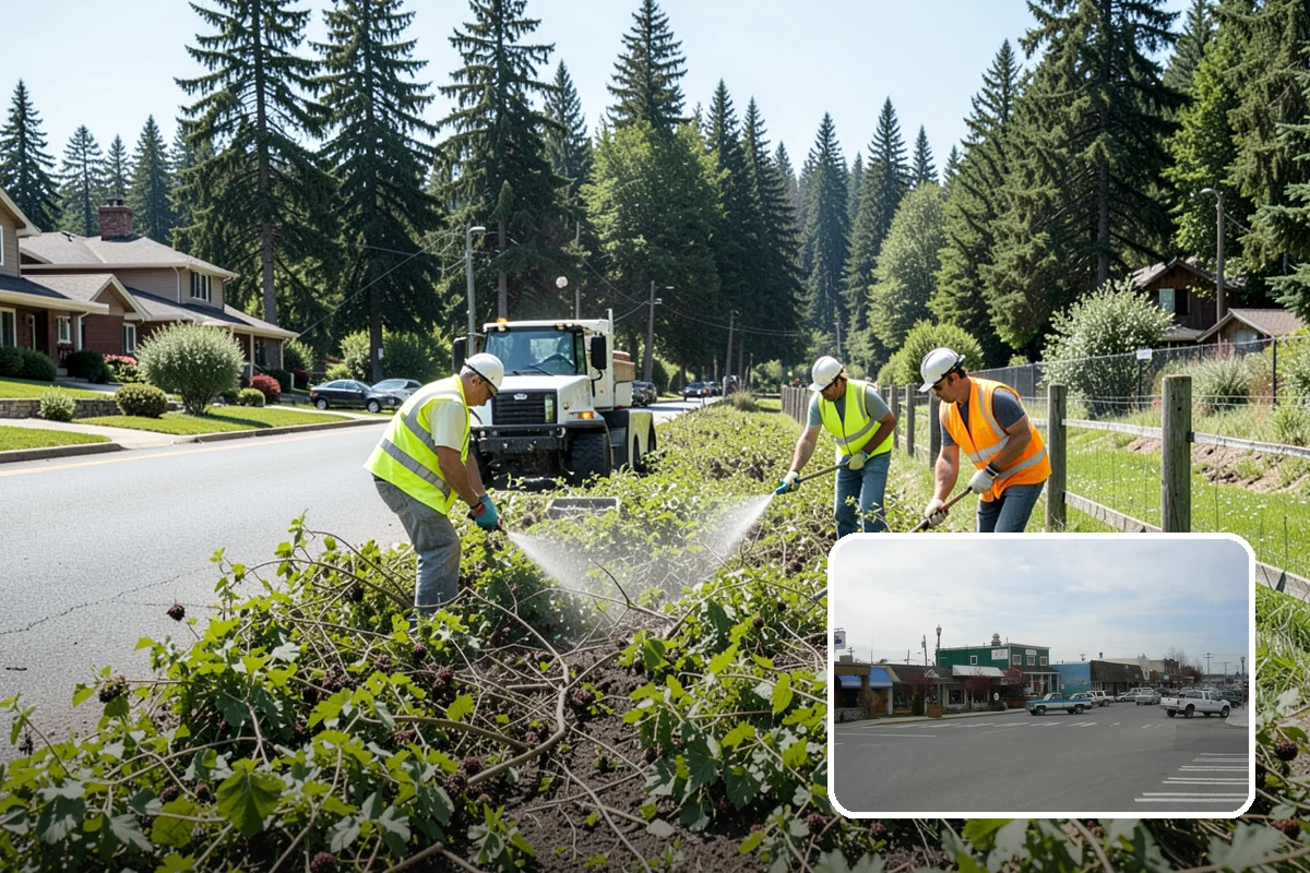 Dumpster Pad Cleaning in Stanwood, Snohomish County, WA - Controls odor and deters pests at refuse enclosures