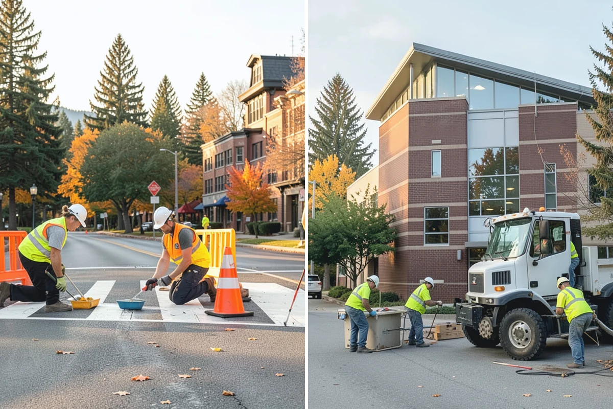 Dumpster Pad Cleaning in Sumner, Pierce County, WA - Coordinate timing around collection and enclosure access