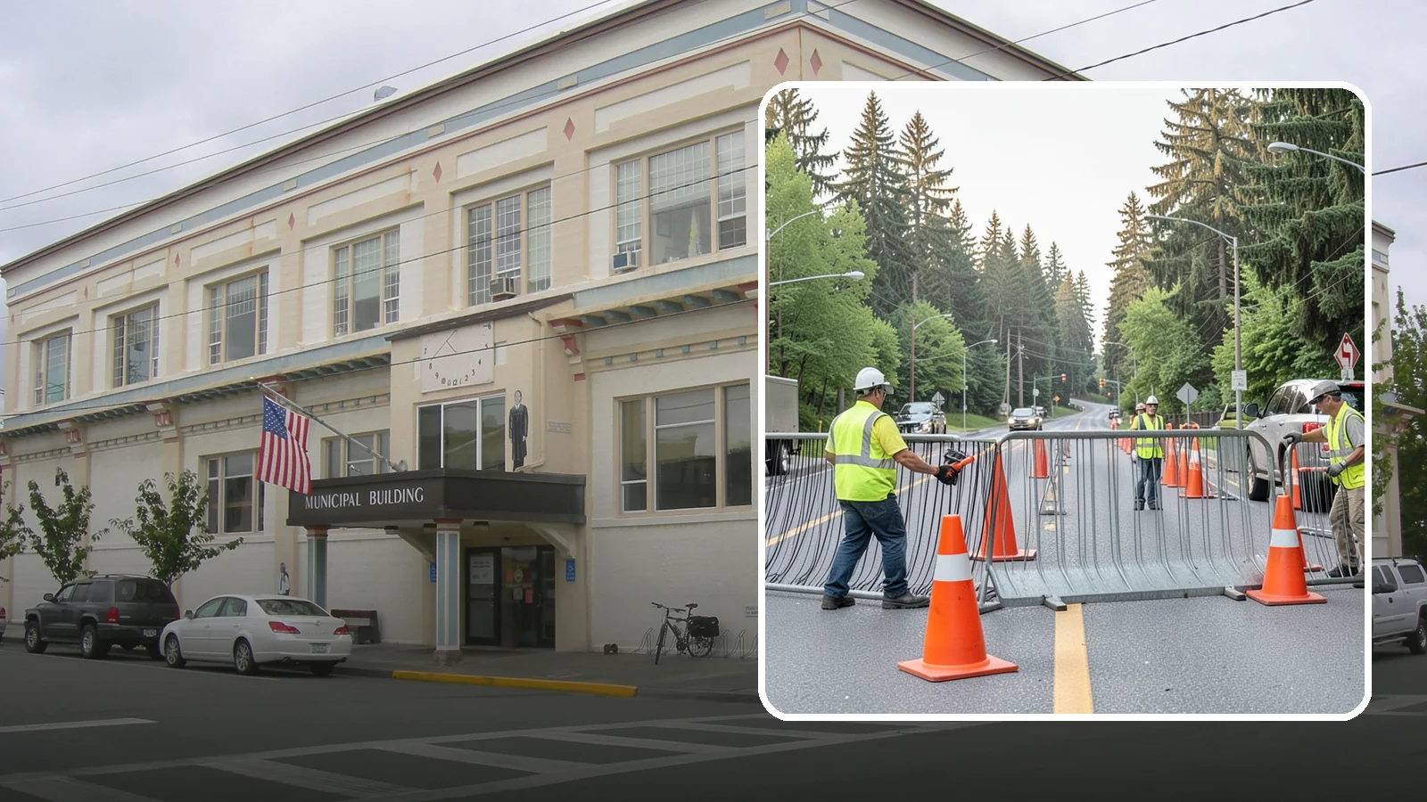 Emergency Barricades in Anacortes, Skagit County, WA - Rapid deployment of barricades to secure hazards, close failed roadways, and protect the public during incidents.