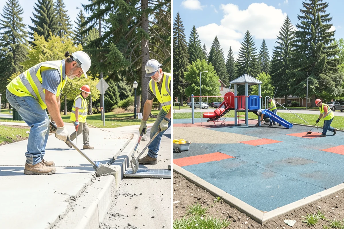Emergency Barricades in Anacortes, Skagit County, WA - Confirm hazard location and required closure extent with agency staff