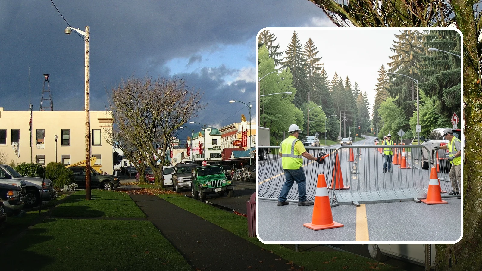 Emergency Barricades in Arlington, Snohomish County, WA - Rapid deployment of barricades to secure hazards, close failed roadways, and protect the public during incidents.