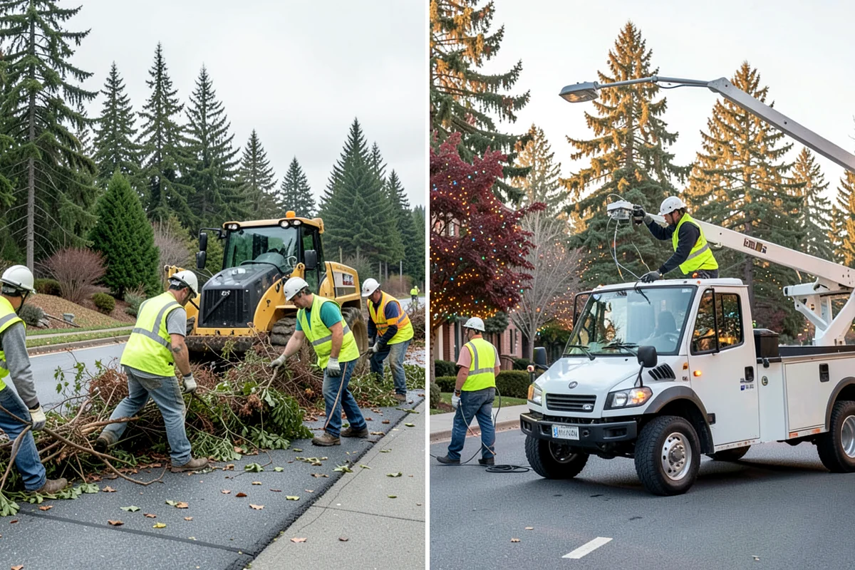 Emergency Barricades in Arlington, Snohomish County, WA - Confirm hazard location and required closure extent with agency staff
