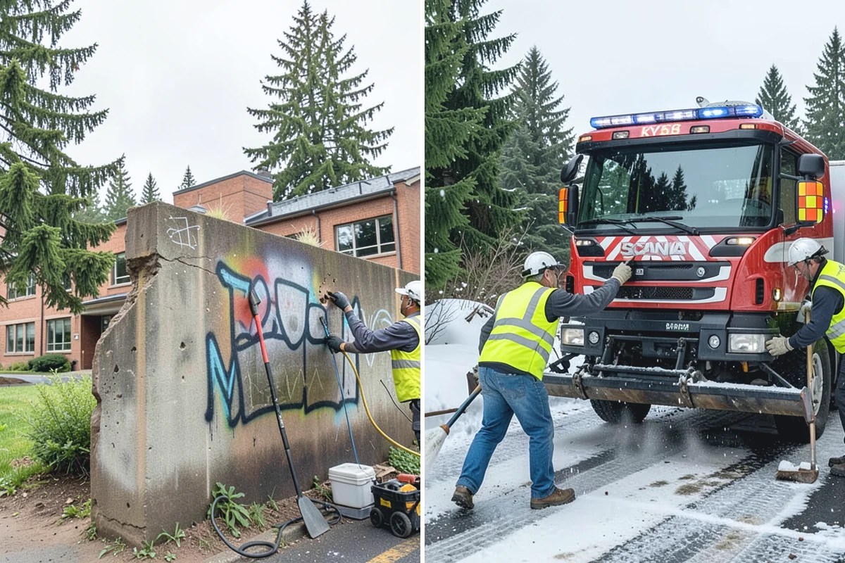 Emergency Barricades in Auburn, King County, WA - Confirm hazard location and required closure extent with agency staff