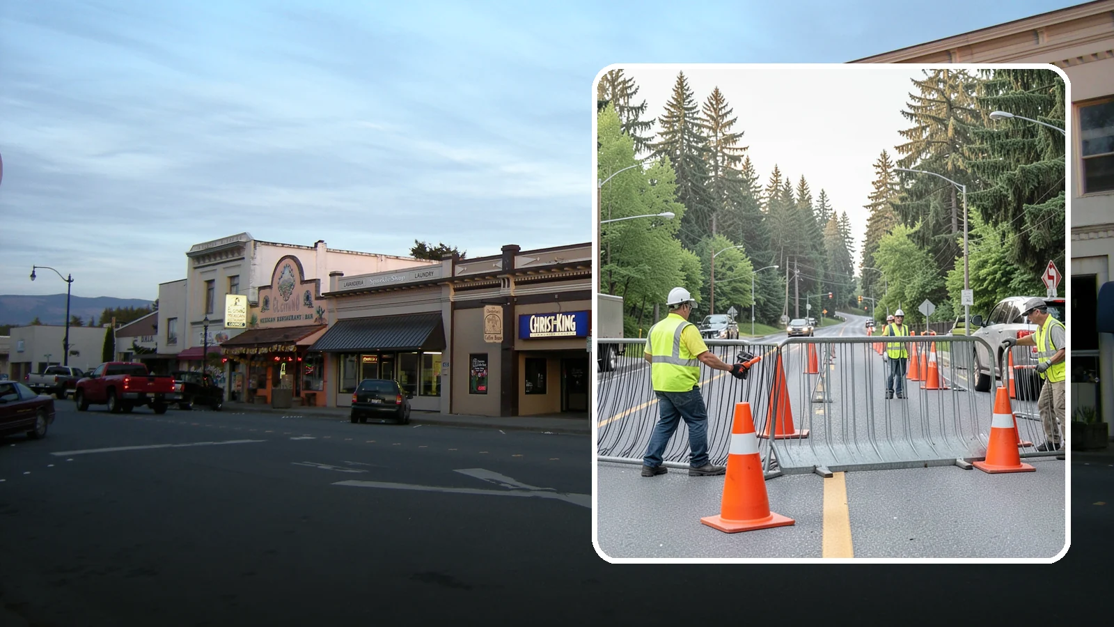 Emergency Barricades in Burlington, Skagit County, WA - Rapid deployment of barricades to secure hazards, close failed roadways, and protect the public during incidents.