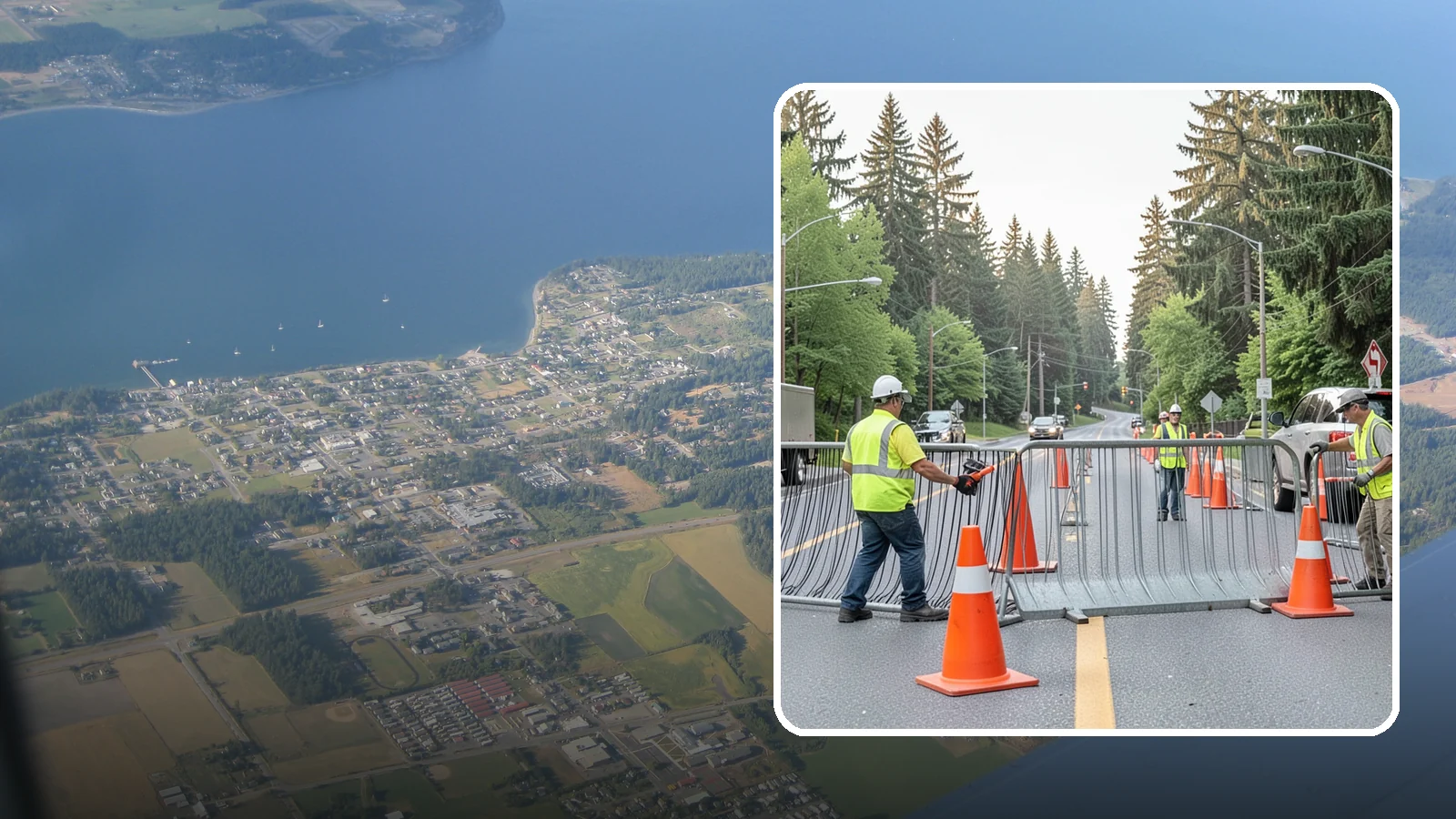 Emergency Barricades in Coupeville, Island County, WA - Rapid deployment of barricades to secure hazards, close failed roadways, and protect the public during incidents.